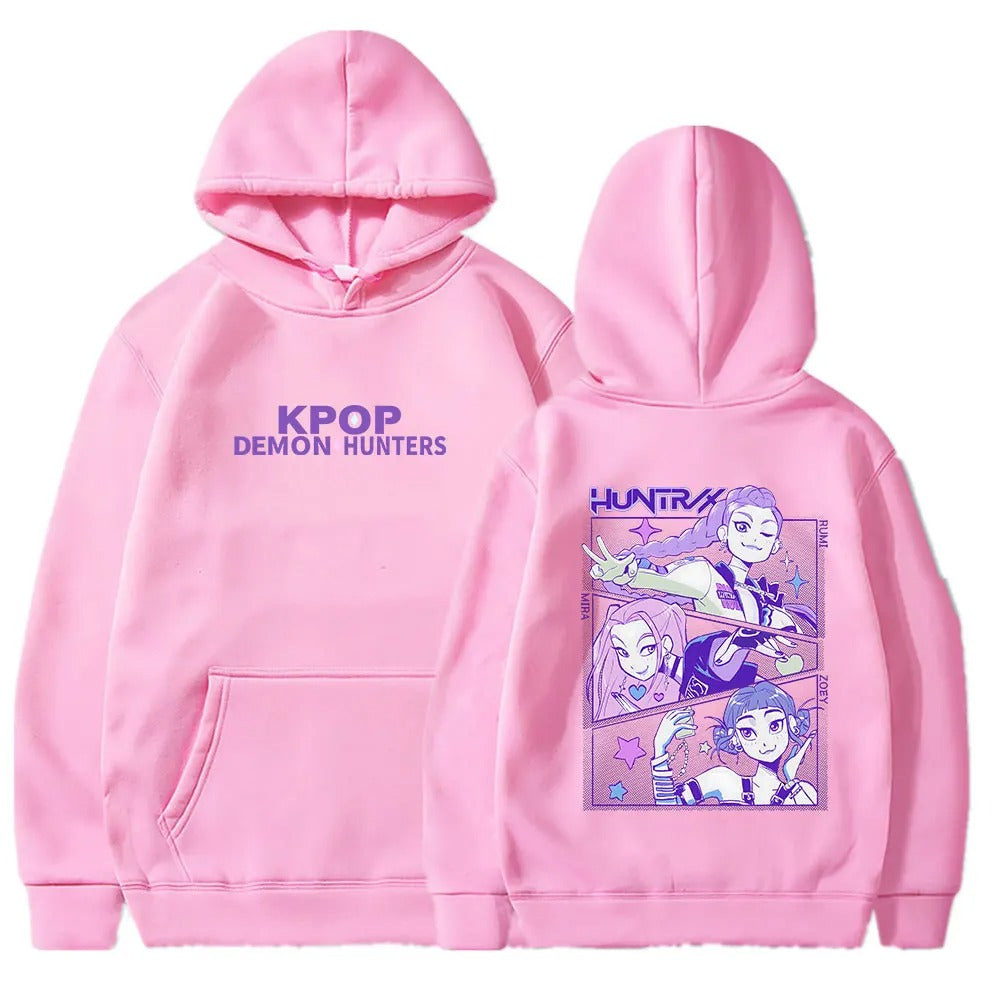Kpop Demon Hunters Hoodie- Name and Graphic Print