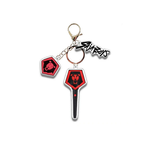 1pc Saja boys Red Logo Acrylic Keychain
