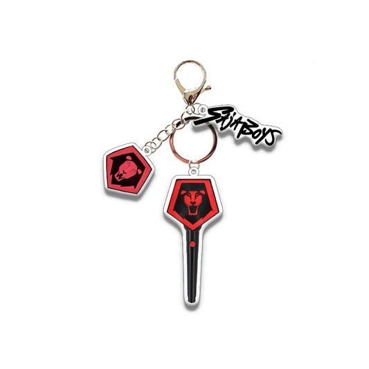 1pc Saja boys Red Logo Acrylic Keychain