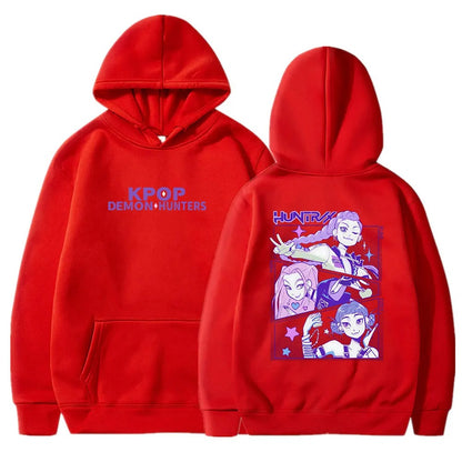 Kpop Demon Hunters Hoodie- Name and Graphic Print