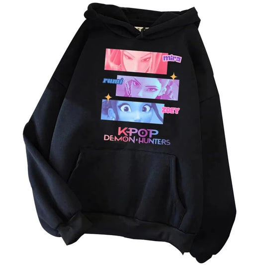 KPop Demon Hunter Hoodie – Mira Rumi Zoey Fan Merch