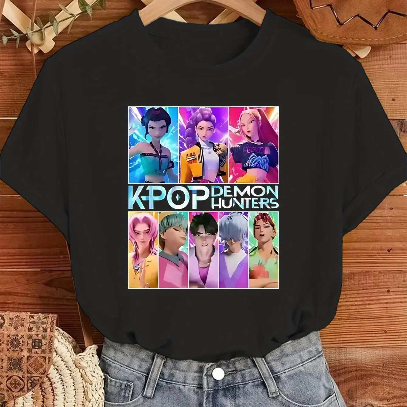 K-Pop Demon Hunter Graphic Print T-Shirt