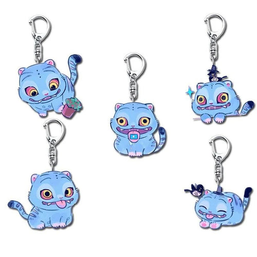 5PCS Tiger KPop Demon Hunters Acrylic Key Chain