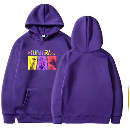 Kpop Demon Hunter Hoodie- Huntrix Graphic Front Design