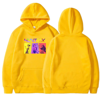Kpop Demon Hunter Hoodie- Huntrix Graphic Front Design