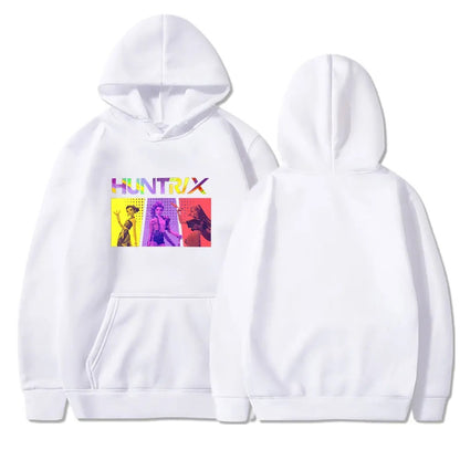 Kpop Demon Hunter Hoodie- Huntrix Graphic Front Design
