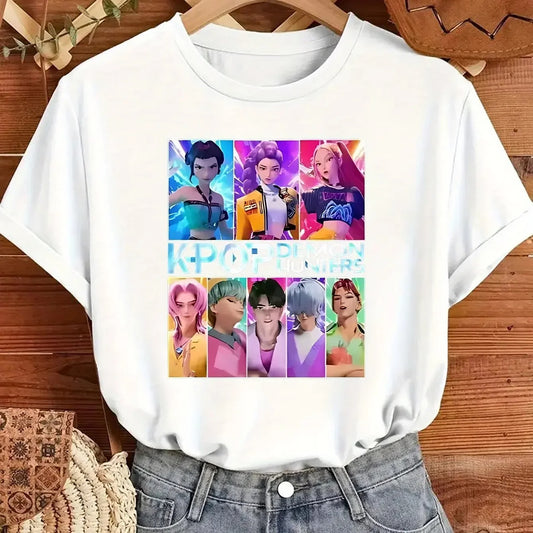 K-Pop Demon Hunter Graphic Print T-Shirt