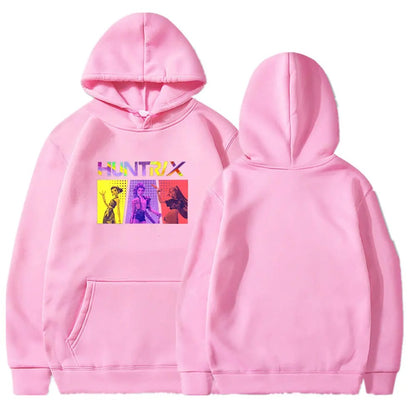 Kpop Demon Hunter Hoodie- Huntrix Graphic Front Design