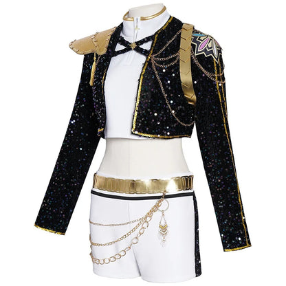 Kpop Demon Hunter Rumi Black Cosplay Costume