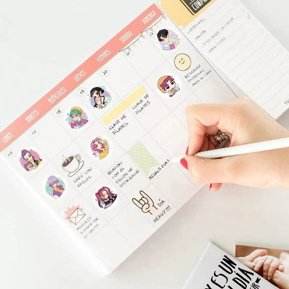 500pcs/Roll Waterproof Anime Kpop Demon Hunters Stickers