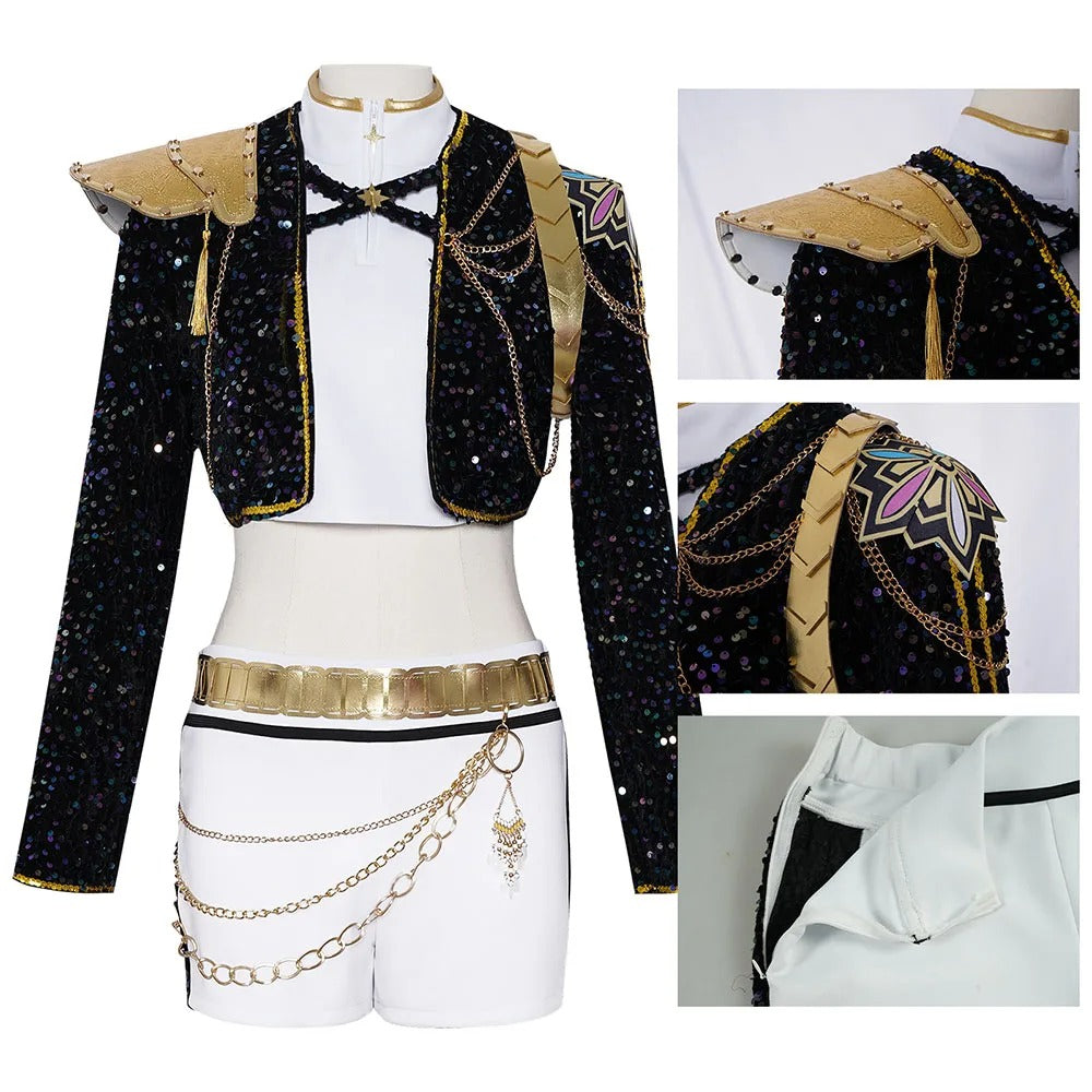 Kpop Demon Hunter Rumi Black Cosplay Costume