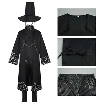 Saja Boys Black Kimono Cosplay Costume Set