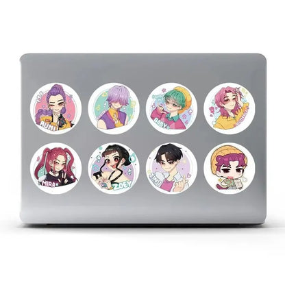 500pcs/Roll Waterproof Anime Kpop Demon Hunters Stickers
