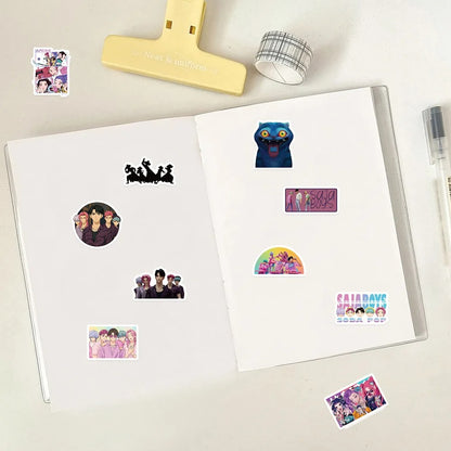 74pcs KPop Demon Hunters Graffiti Stickers