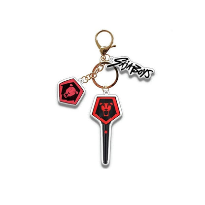 1pc Saja boys Red Logo Acrylic Keychain