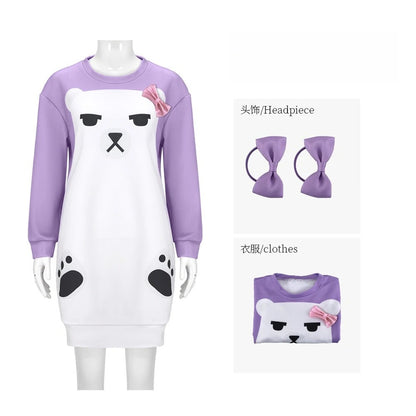 Mira Purple Bear Pajamas Kpop Demon Hunters Outfit